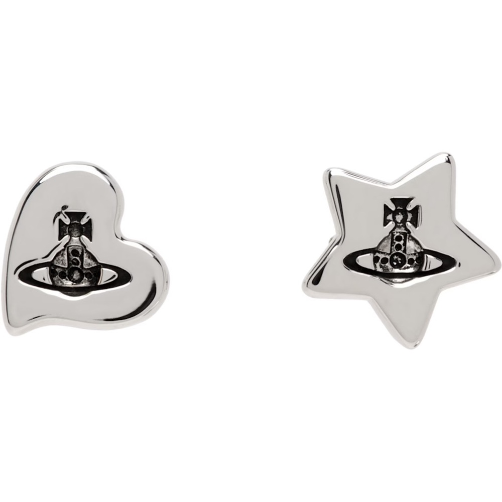 Vivienne, Westwood, silver toned, Priscilla earrings